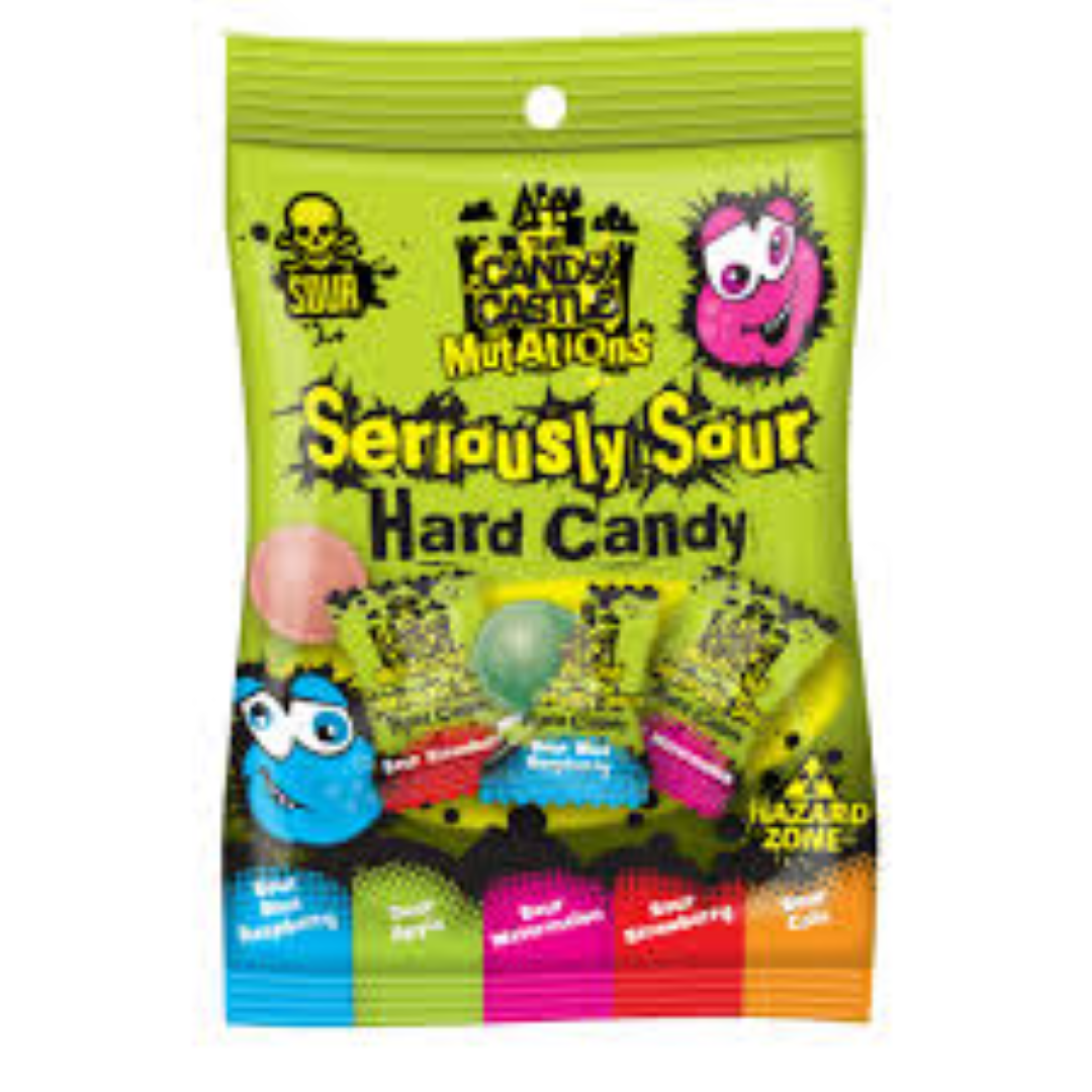 THE CANDY CASTLE SERIOUSLY SOUR HARD CANDIES 56G